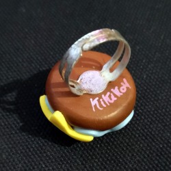 Anello "Star cake" in fimo/ToDo, regolabile, no nichel, fatto a mano