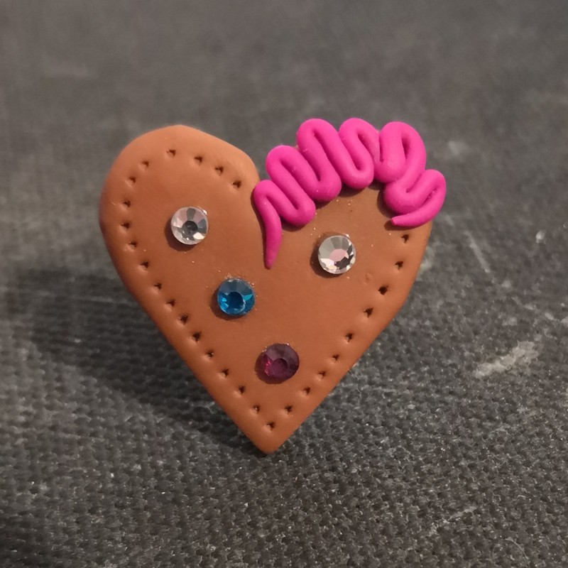 copy of Anello "Star cake" in fimo, regolabile, no nichel, fatto a mano