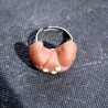 Anello "croassant" in fimo/ToDo, regolabile, no nichel, fatto a mano