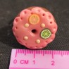 Anello "Pink donut" in fimo/ToDo, regolabile, no nichel, fatto a mano